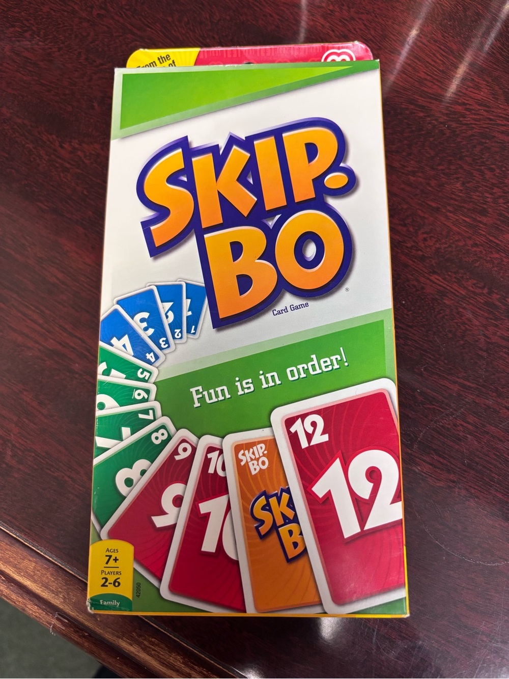 Mattel Skip-Bo Card Game - Green, Red, Blue, Orange